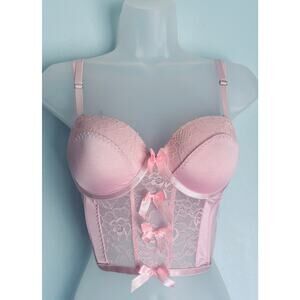 Body Rage Pink Corset Small Push Up